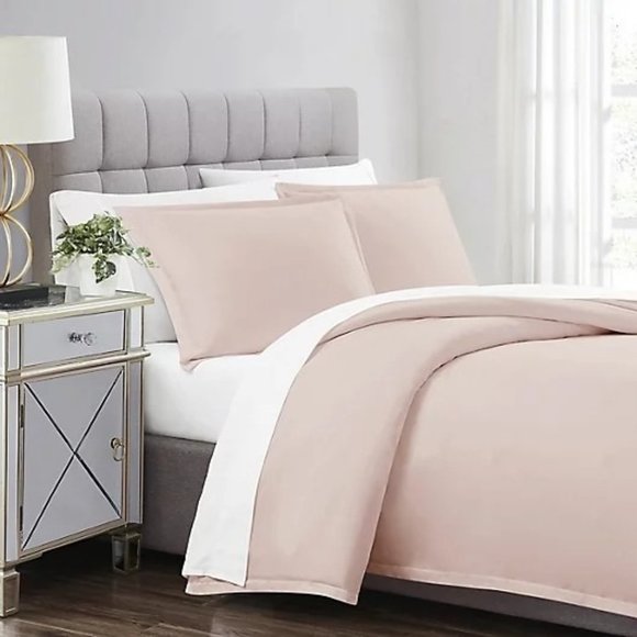 Charisma Bedding Duvet Sham Set With Silvadur Finish Fullqueen 00 Thread Count Sepia Rose